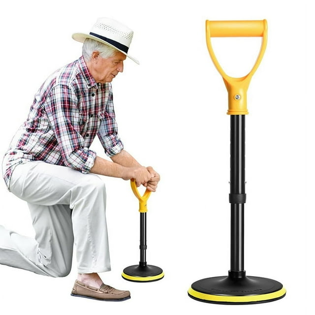 Mobility Aids Tool, Adjustable Standing Aid, Standing Assist Devices for Elderly, Help Seniors Get Up From Floor,1 * Mobility Aids Tool,Yellow & Black