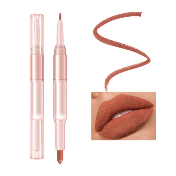 SIfdSeng Lip Brightening for Dark Lips Multi Color Mouth Red Lipstick Non Fading Double Head Lipstick Lipliner Korean Lip Stain