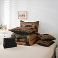 thumbnail image 6 of Feelyou Wildlife Bear Bedding Comforter Set 7pcs, Brown Rustic Cabin Queen Bedding Sets, 6 of 8