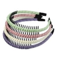 thumbnail image 1 of Unique Bargains 4pcs Diadema con Peine de Dientes Diadema con Peine para Mujeres Rosa Púrpura Verde Claro Beige, 1 of 7