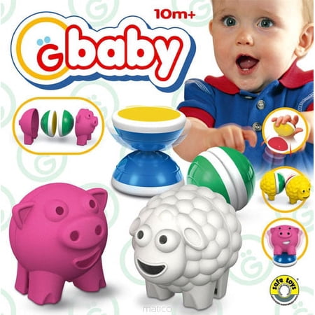 GBaby by Geomag 8 Piece Baby Farm Toy