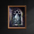 thumbnail image 1 of Póster de Ghost In Wildflowers, póster Vintage gótico de Dark Academia, pintura en lienzo, imágenes artísticas de pared, decoración de la habitación del hogar de Halloween, 1 of 4