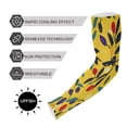 thumbnail image 5 of ALAZA Leaf Art Pattern-1 UV Sun Protection Arm Sleeves UPF 50+ Compression Cooling Sleeve 1 Pair, 5 of 7