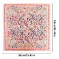 thumbnail image 2 of AWAYTR 35" Large Square Satin Head Scarf - Silk Hair Scarf Square Hair Bandanas Women Sleeping Head Wraps, 2 of 10