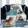 thumbnail image 5 of Gifts for Cat Lovers, Custom Cat Themed Blanket Personalised Photo Blanket for Pets, Cat Lovers Gift Ideas Soft Throw Blankets for Women Girls Christmas Birthday Gifts with Cute Cats, 5 of 6