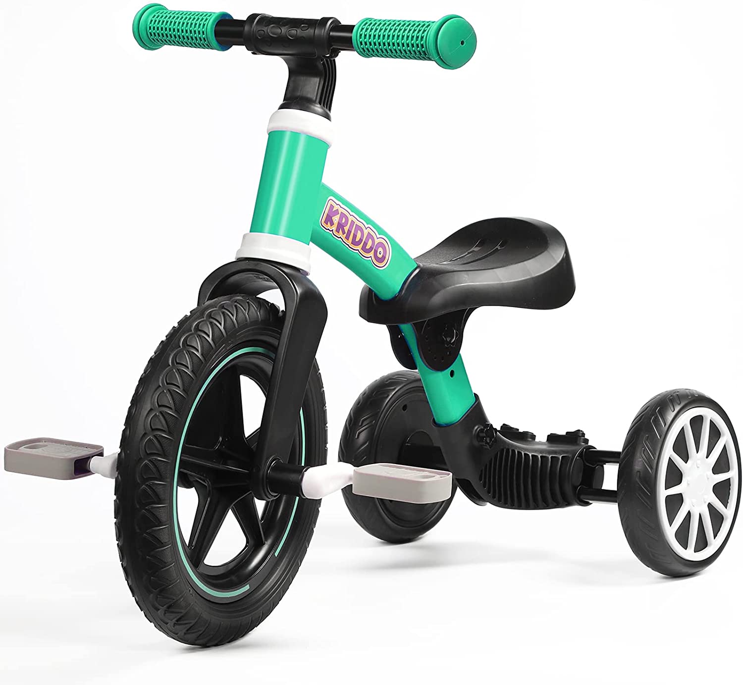 3in1 Kids Tricycles for 23 Year Old, Toddler Balance Bike with Big Front Wheel, Convertible