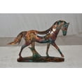 thumbnail image 2 of Nifao Small Varicolored Roaming Horse Resin Statue – Home Decor Sculpture, 13"L x 3"W x 8"H, 2 of 12