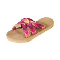thumbnail image 2 of YOUYEDIAN Pantoufles pour Femmes Été Chaussures de Maison Mignonnes Sandales d'Intérieur Confortables Sandales de Plage (Rouge), 2 of 7