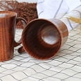 thumbnail image 3 of Tazas de madera para café y cerveza, taza de madera, azufaifo natural, taza de té hecha a mano con asa, 10 oz/300ml, fuerte, duradera y delicada, 3 of 4
