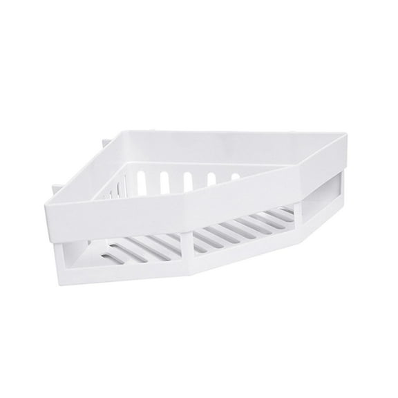 Fiocias Shower Shelf Bathroom Organizer Wall Mounted White