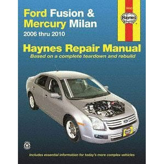 Haynes Repair Manuals Ford Fusion & Mercury Milan, 06-10