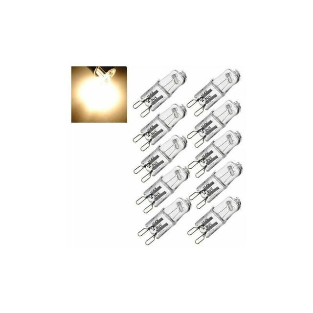 Juego de 10 bombillas de filamento G9 40W - Cápsula halógena - 220/240V