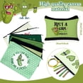 thumbnail image 3 of Bolsa de cosméticos Clysee, 6 unidades, divertida lona con forma de pepinillos, 25 x 19 cm, 3 of 6