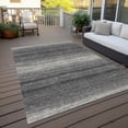 thumbnail image 6 of Addison Rugs Chantille Indoor/Outdoor Transitional Stripes Gray Washable Rectangle Rug, 3' x 5', 6 of 6
