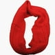 thumbnail image 3 of NEOSAN Bufanda gruesa de punto acanalado para mujer, invierno, círculo infinito, crochet, rojo, 3 of 5