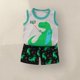 thumbnail image 2 of Odeerbi 3M-6Y Niños Outfits de Verano Dinosaurio Algodón Tank Tops Shorts Conjunto de Dos Piezas Sin Mangas Conjunto de Pantalones Cortos de Cintura Elástica Superior, 2 of 3
