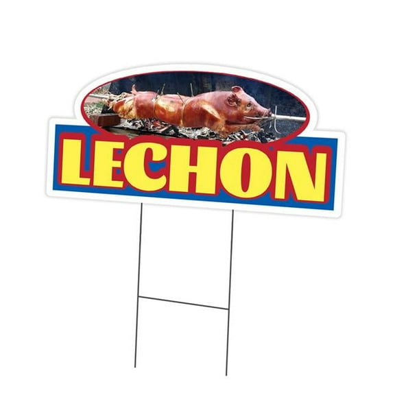 18 x 24 in. Yard Sign & Stake - Lechon
