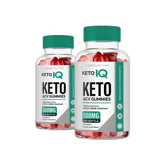 (2 Pack) Keto IQ - Keto IQ Keto   ACV Gummies