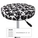 thumbnail image 4 of Disketp Panda Funda Redonda para Taburete, Funda de Cojín para Silla de Bar Suave y Elástica-12 inch, 4 of 7