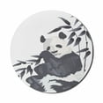 thumbnail image 1 of Panda Mouse Pad for Computers, Giant Panda Bear Sitting in Zoo Traditional Chinese Painting Monochrome Picture, Round Non-Slip Thick Rubber Modern Mousepad, 8" Round, Cadet Blue White, by Ambesonne, 1 of 2