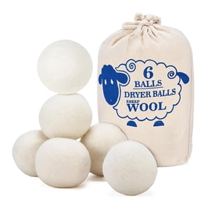 GARITIN Wool Dryer Balls, 6 Pack