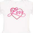 thumbnail image 4 of Inktastic Love in Red and Pink with Heart Boys or Girls Long Sleeve Baby Bodysuit, 4 of 5