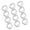 Silver, variant on BQBQERT 12Pcs Elegant Napkin Rings Serviettes Buckles Double Circles Napkin Rings Holder Wedding Decoration Simple Napkins Buckles