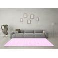 thumbnail image 3 of Ahgly Company Indoor Round Solid Pink Modern Area Rugs, 3' Round, 3 of 4
