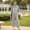 Gray, variant on Knit 2 Piece Loungewear Set for Women, Loose Lapel Long Sleeve Top & Elastic Waist Wide Leg Cropped Pants, Loose Coordinated Outfit for Fall Winter Daily Office Casual Wear
