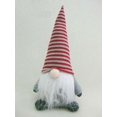 thumbnail image 3 of 10" Red and Gray "Marvin" Chubby Sitting Santa Gnome Plush Table Top Christmas Figure, 3 of 3