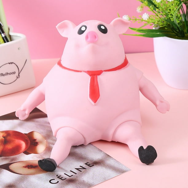 Figurine cochon rose anti-stress