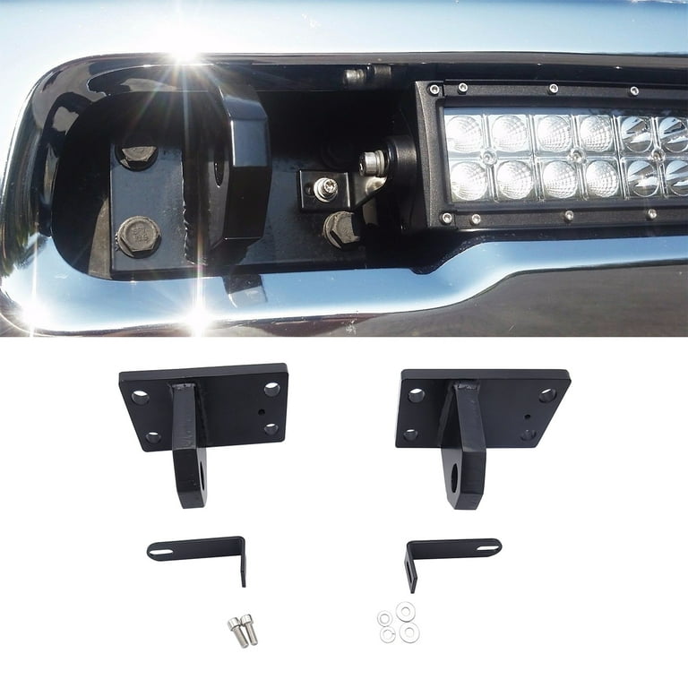 Weisen 2010-2019 Dodge Ram 2500 3500 4500 Bumper 32 Curved LED Light Bar Tow Hook Brackets