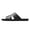 black, variant on Men's Minimalist Toe-Ring Leather Slide Sandals, Casual Black Summer Slippers