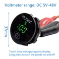 thumbnail image 3 of Universal Car Motorcycle DC 12V-24V LED Panel Digital Voltage Meter with Touch ON OFF Switch, 3 of 8