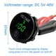 thumbnail image 2 of Universal Car Motorcycle DC 12V-24V Panel LED Medidor de voltaje digital con interruptor de enc Carevas Tensión, 2 of 7