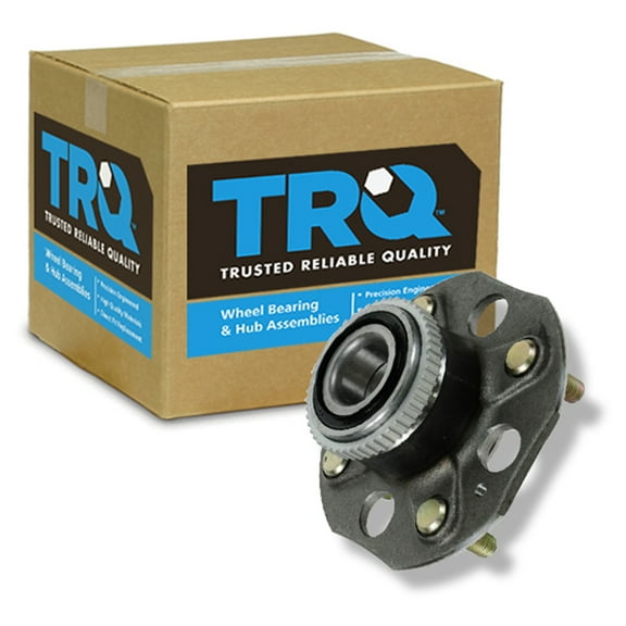 TRQ 4 Lug Rear Wheel Hub & Bearing Assembly for 94-97 Honda Accord w/ ABS BHA54198
