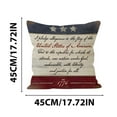 thumbnail image 3 of 4th of July PALIFEUR Pillow Covers, Indeoendence Day Throw Pillow Covers, 18 x 18 Inch Patriots Pillow Cover for Sofa Bedroom Coffice, Decorative Pillow Case, 3 of 6