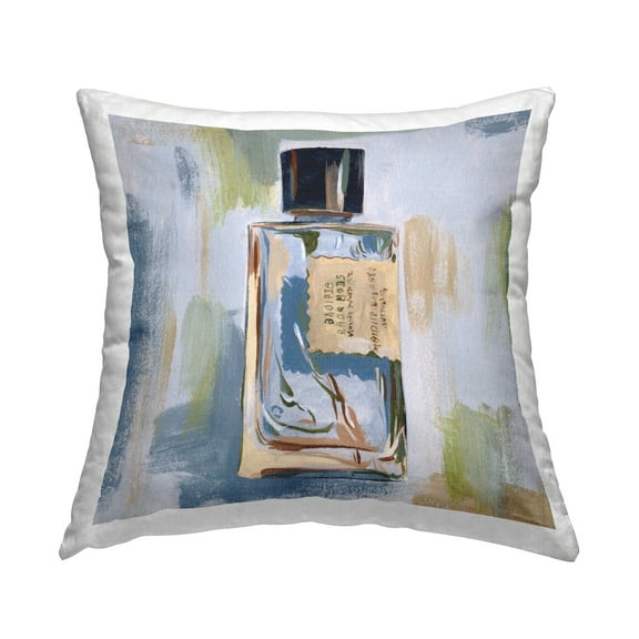 Stupell Industries Makeup Bottle Paint Strokes Decorative Printed Throw Pillow Design by Melissa Wang .