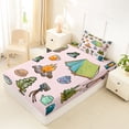 thumbnail image 4 of Erosebridal Adventure Theme Twin Sheet Sets 3pcs For Boys Girls,Happy Camping Bedding For Kids Teens, 4 of 5