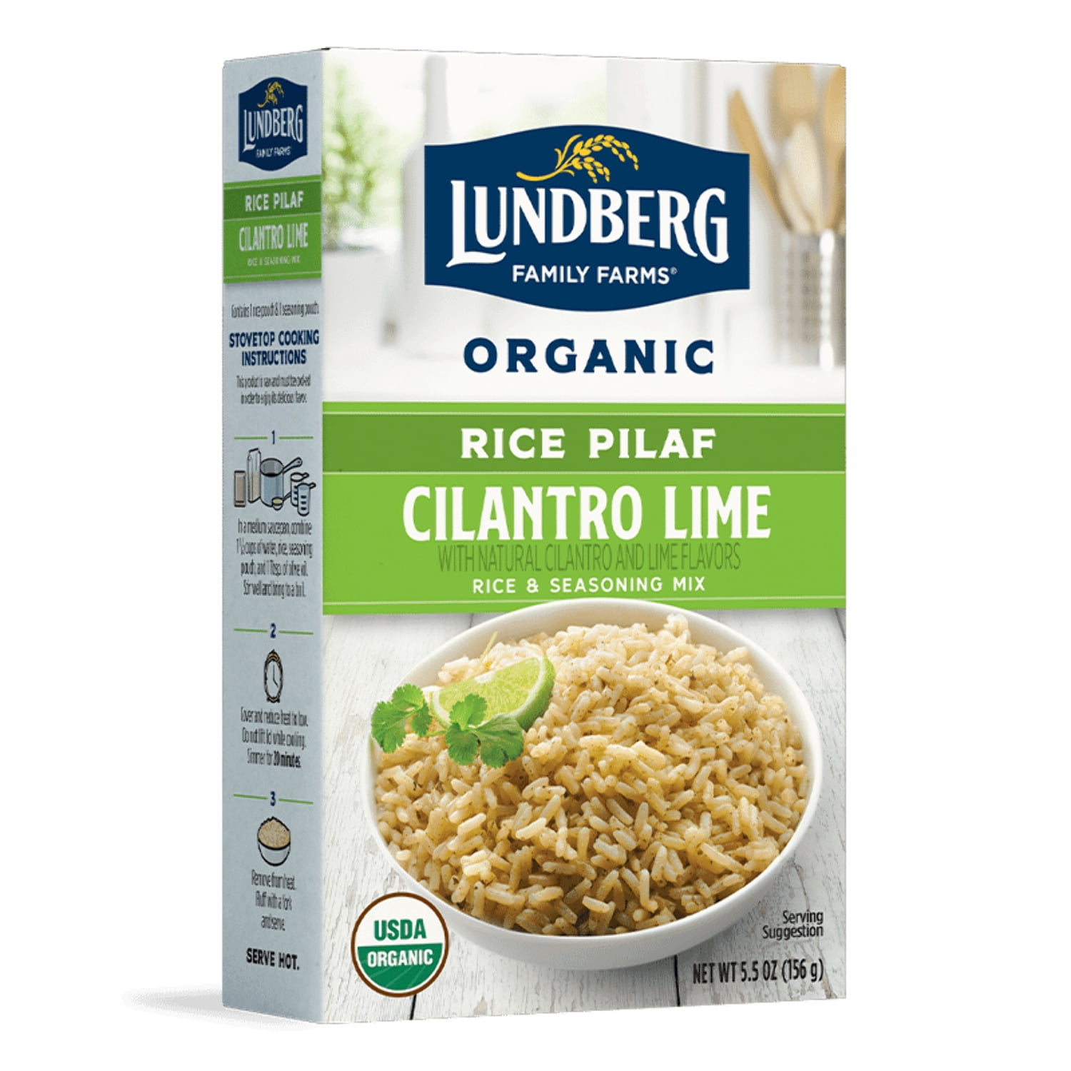 Lundberg Family Farms Organic Cilantro Lime Rice - 6 ct