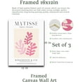 thumbnail image 3 of Framed Matisse Pink Wall Art Set of 3,Minimalist Canvas Wall Decor,Truly Quality Canvas Prints for 12x16IN,Art Poster Decoration for Bathroom,Bedroom, 3 of 6