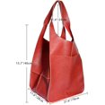 thumbnail image 5 of LinYooLi Soft Leather Tote Bag for Women Extra Large Boho Bucket Handbag Oversized Purse Shoulder Bag for Working Traveling, 5 of 8