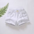 thumbnail image 2 of KPOPLK Toddler Girls Clothes, Girls Jean Shorts, Girls Denim Shorts Wearing Trendy Shorts Thin and Versatile Shorts,White,Size 7-8 Years, 2 of 4
