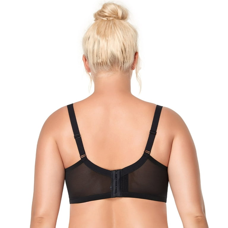 HSIA Minimizer Bra for Women - Plus Size Bra with Underwire Woman's Full  Coverage Lace Bra Unlined Non Padded Bra,Black,36C 