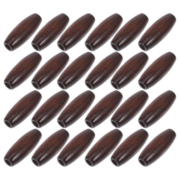 Worgeous 100PCS Oval Wooden Beads Rustic Farmhouse Beads Natural Wood Beads for DIY Beading Crafts Macrame Jewelry Making Christmas Ornaments