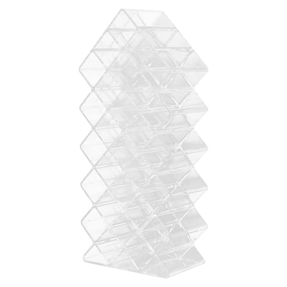 unbranded  Shelving Lipstick Storage Box Clear Makeup Organizer Desktop Office