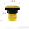 thumbnail image 2 of ZOUSSIQI Transparent Square Push Buttons Illuminated LED Lamp with Microswitch 33 * 33MM CA919-18826, 2 of 3