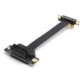 thumbnail image 1 of Extension Cable PCIE 1X Dual 90° Network Adapter with LED Indication Gen3 8Gbps, 1 of 4