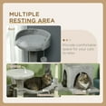 thumbnail image 4 of PawHut 56" Cat Tree, Cat Tower with Condo, Hammock, Sisal Scratching Posts, 4 of 10