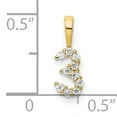 thumbnail image 3 of Finest Gold 14K Yellow Gold Diamond Number 3 Pendant, 3 of 4